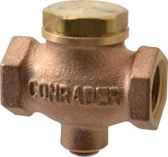 Conrader - 3/8" Bronze Check Valve - Inline, FNPT x FNPT - Makers Industrial Supply