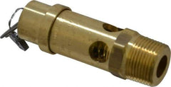 Conrader - 3/4" Inlet, ASME Safety Relief Valve - 125 Max psi, Brass, 504 Cubic' per Min - Makers Industrial Supply