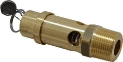 Conrader - 3/4" Inlet, ASME Safety Relief Valve - 150 Max psi, Brass, 595 Cubic' per Min - Makers Industrial Supply