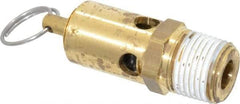 Conrader - 1/2" Inlet, ASME Safety Relief Valve - 200 Max psi, Brass, 358 Cubic' per Min - Makers Industrial Supply