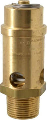 Conrader - 1" Inlet, ASME Safety Relief Valve - 125 Max psi, Brass, 1,053 Cubic' per Min - Makers Industrial Supply