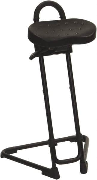 ShopSol - Swivel & Adjustable Stools Type: Sit-Stand Stool Base Type: Tubular Steel - Makers Industrial Supply