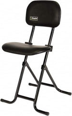 ShopSol - Swivel & Adjustable Stools Type: Sit-Stand Stool Base Type: Tubular Steel - Makers Industrial Supply