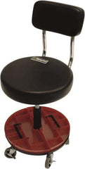 ShopSol - Swivel & Adjustable Stools Type: Adjustable Height Stool Base Type: Steel - Makers Industrial Supply