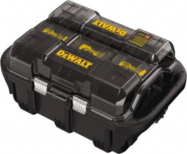 DeWALT - 40 Volt, 6 Battery Lithium-Ion Power Tool Charger - 1 hr & 30 min to Charge, AC Wall Outlet Power Source - Makers Industrial Supply