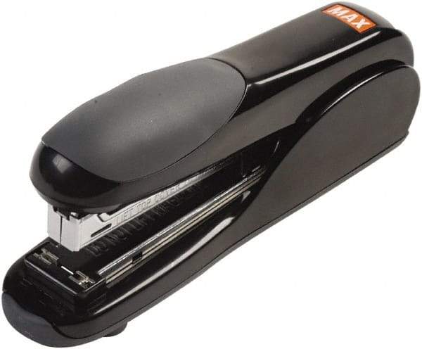 MAX - 30 Sheet Full Strip, Flat Clinch Stapler - Black - Makers Industrial Supply