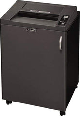 FELLOWES - 5/32 x 1-9/16" Strip, 24 Sheet Cross Cut Commercial Shredder - 23-1/4" Long x 25-3/16" Wide x 38-3/16" High, Level 4 Security, 4 Gal Wastebasket - Makers Industrial Supply