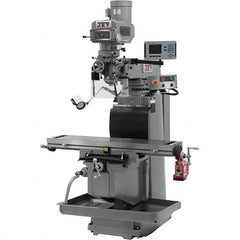 Jet - 54" Table Width x 12" Table Length, Electronic Variable Speed Control, 3 Phase Knee Milling Machine - R8 Spindle Taper, 5 hp - Makers Industrial Supply