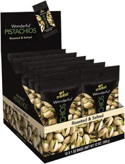 Paramount Farms - Nuts - Wonderful Pistachios, Roasted & Salted, 1 oz Pack, 12/Box - Makers Industrial Supply