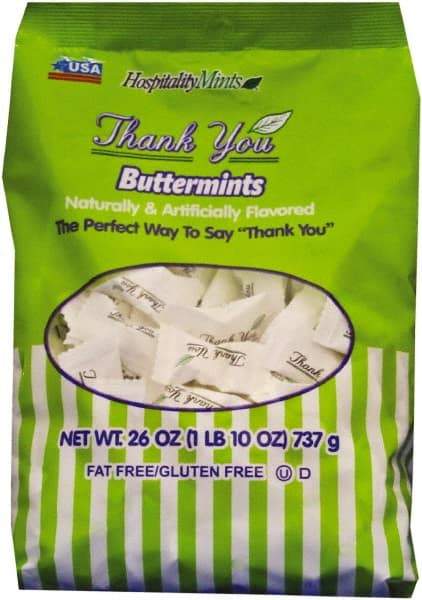 Hospitality Mints - Candy - Thank You Buttermints Candies, 26 oz Bag - Makers Industrial Supply