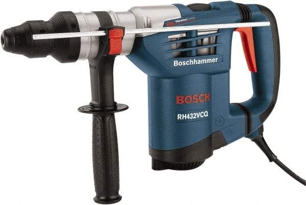 Bosch - 120 Volt 1-1/4" Keyless Chuck Electric Rotary Hammer - 0 to 3,600 BPM, 0 to 750 RPM, Reversible - Makers Industrial Supply