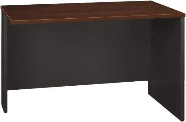 Bush Business Furniture - Laminate Over Wood Return/Bridge Shell Desk - 47-3/4" Wide x 23-3/8" Deep x 29-7/8" High, Hansen Cherry & Graphite Gray - Makers Industrial Supply