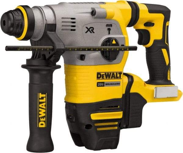 DeWALT - 20 Volt 1-1/8" SDS Plus Chuck Cordless Rotary Hammer - 0 to 4,480 BPM, 0 to 1,500 RPM, Reversible - Makers Industrial Supply