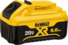 DeWALT - 20 Volt Lithium-Ion Power Tool Battery - 6 Ahr Capacity, 1 hr Charge Time, Series 20V Max - Makers Industrial Supply