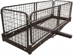 Erickson Manufacturing - Steel Folding Cargo Carrier - 20" Wide x 60.0" Long, Black, For Use with 2" Receivers - Makers Industrial Supply