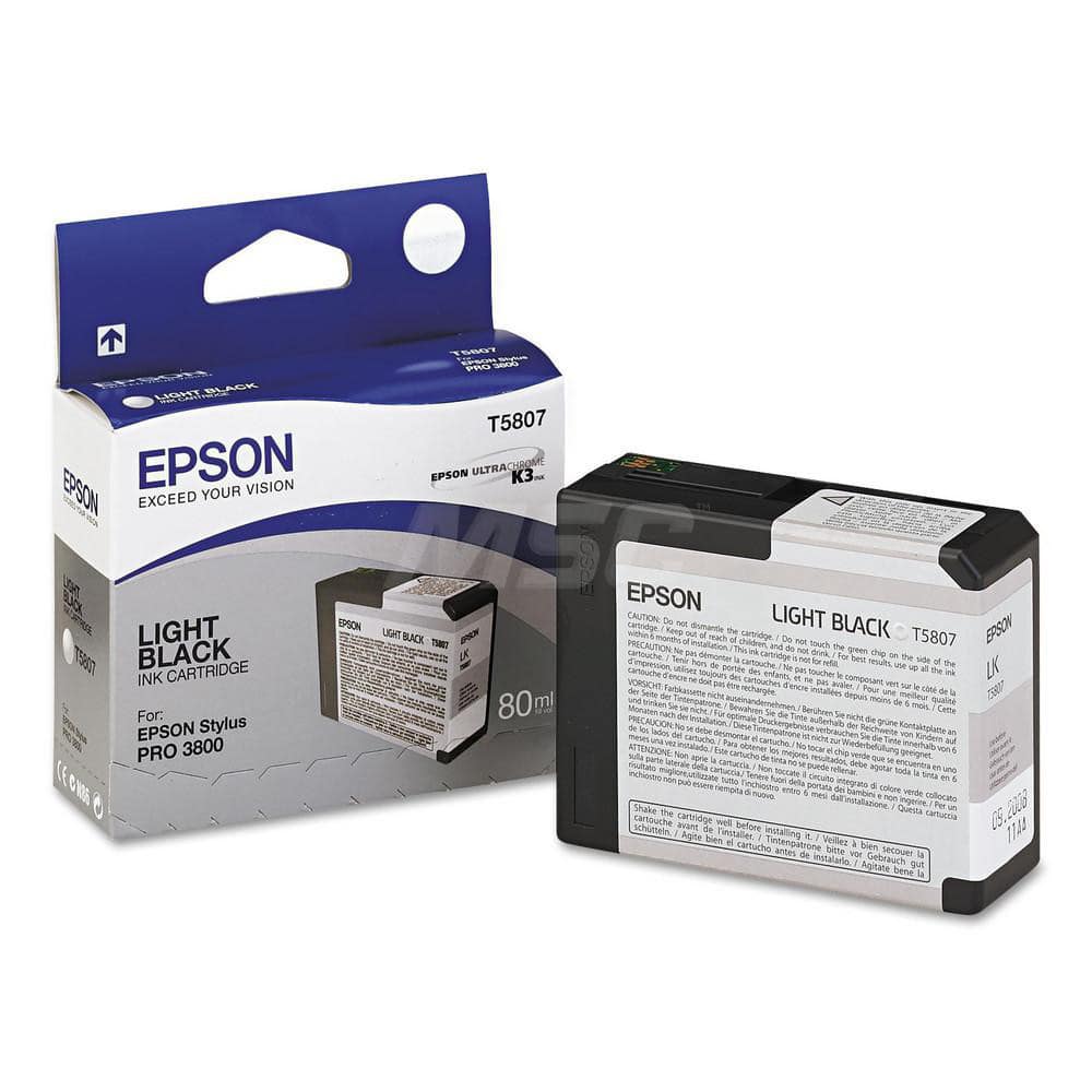 Epson - Office Machine Supplies & Accessories; Office Machine/Equipment Accessory Type: Ink Cartridge ; For Use With: Epson Stylus Pro 3880 Graphic Arts Edition; Epson Stylus Pro 3800 Portrait Edition; Epson Stylus Pro 3880 Signature Worthy Edition Print - Exact Industrial Supply