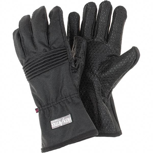 HexArmor - Size 2XL (11), ANSI Cut Lvl A9, Puncture Lvl 3, Abrasion Lvl 5, Silicone Rubber Coated Cut & Puncture Resistant Gloves - 11" Long, Fully Coated Coated, SuperFabric Lining, Black, Paired - Makers Industrial Supply