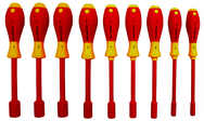 Insulated Nut Driver Inch Set Includes: 3/16" - 5/8"; in Roll Up Pouch. 9 Pieces - Makers Industrial Supply