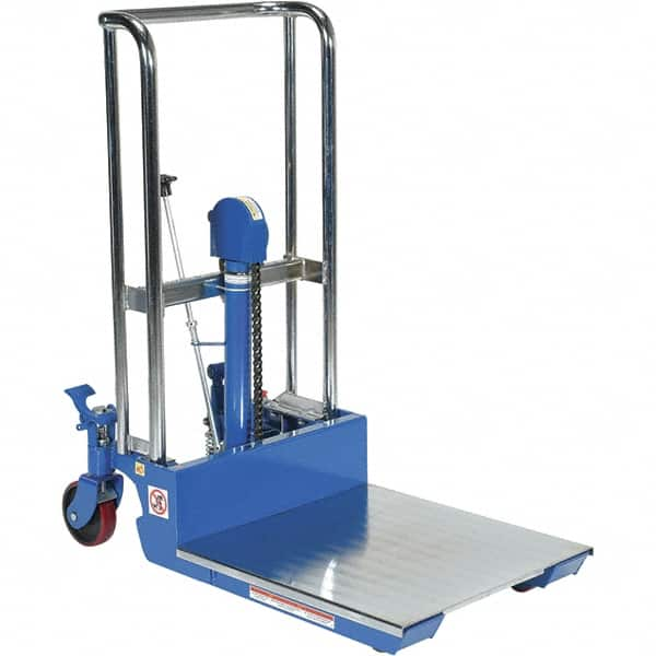 Vestil - 880 Lb Capacity, 35" Lift Height, Portable Workstation Manually Operated Lift - Makers Industrial Supply