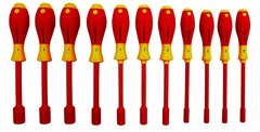 Insulated Nut Driver Inch Set Includes: 5/32" - 5/8". 11 Pieces - Makers Industrial Supply