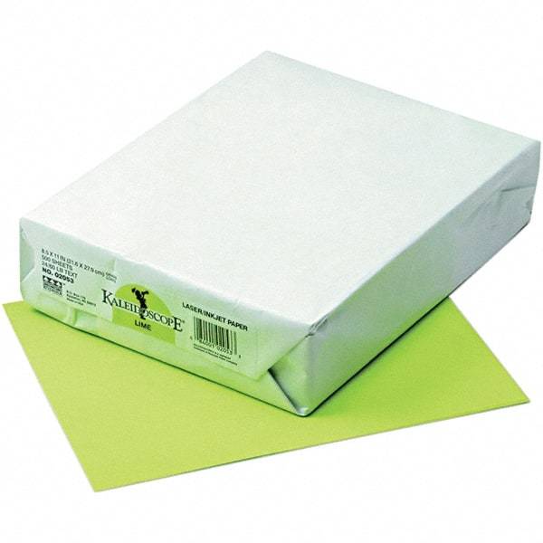 Pacon - 8-1/2" x 11" Lime Colored Copy Paper - Use with Laser Printers, Copiers, Inkjet Printers - Makers Industrial Supply