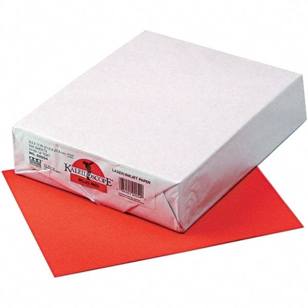 Pacon - 8-1/2" x 11" Rojo Red Colored Copy Paper - Use with Laser Printers, Copiers, Inkjet Printers - Makers Industrial Supply