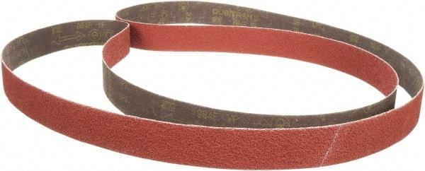 3M - 3/4" Wide x 18" OAL, 80 Grit, Aluminum Oxide Abrasive Belt - Aluminum Oxide, Coated, XF Weighted Cloth Backing, Series 384F - Makers Industrial Supply