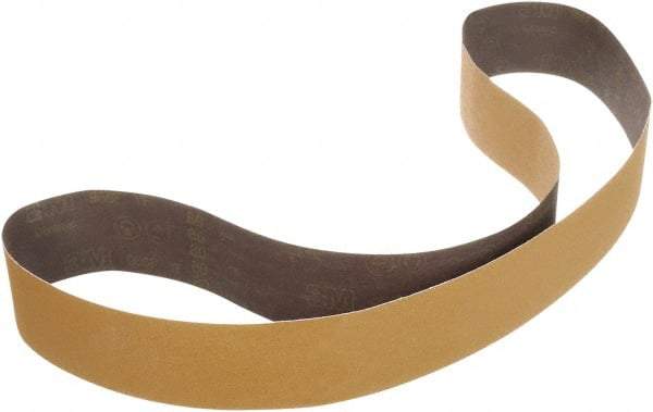 3M - 3/4" Wide x 72" OAL, 60 Grit, Ceramic Abrasive Belt - Ceramic, Coated, YF Weighted Cloth Backing, Series 967F - Makers Industrial Supply