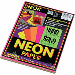 Pacon - 8-1/2" x 11" Assorted Colors Colored Copy Paper - Use with Laser Printers, Copiers - Makers Industrial Supply