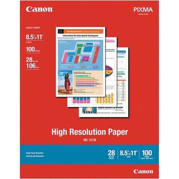 Canon - 8-1/2" x 11" White Photo Paper - Use with Canon Pixma Printers - Makers Industrial Supply