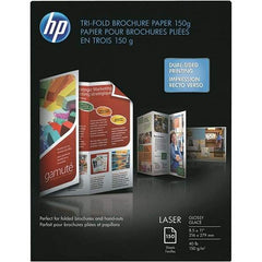 Hewlett-Packard - 8-1/2" x 11" White Brochure Paper - Use with Laser Printers - Makers Industrial Supply