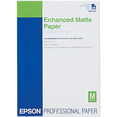 Epson - 11-3/4" x 16-1/2" White Photo Paper - Use with Inkjet Printers - Makers Industrial Supply