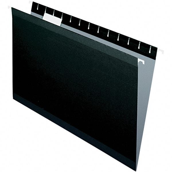 Pendaflex - 9-1/2 x 14-1/2", Legal, Black, Hanging File Folder - 11 Point Stock, 1/5 Tab Cut Location - Makers Industrial Supply