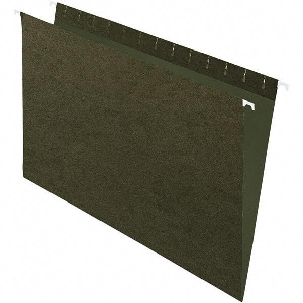 Pendaflex - 9-1/2 x 16", Legal, Standard Green, Hanging File Folder - 11 Point Stock, Straight Tab Cut Location - Makers Industrial Supply