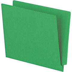 Pendaflex - 10-1/8 x 12-1/4", Letter Size, Green, File Folders with End Tab - 11 Point Stock, Straight Tab Cut Location - Makers Industrial Supply