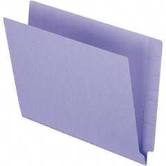 Pendaflex - 10-1/8 x 12-1/4", Letter Size, Purple, File Folders with End Tab - 11 Point Stock, Straight Tab Cut Location - Makers Industrial Supply