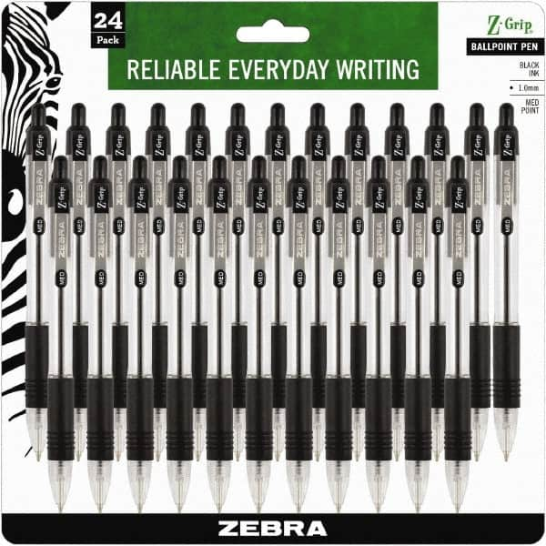 Zebra - Conical Ball Point Pen - Black - Makers Industrial Supply