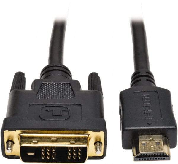 Tripp-Lite - 6' Long, DVI Male; HDMI Male Computer Cable - Black, Male - Makers Industrial Supply