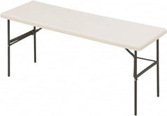 ICEBERG - 24" Long x 72" Wide x 29" High, Folding Table - Platinum - Makers Industrial Supply