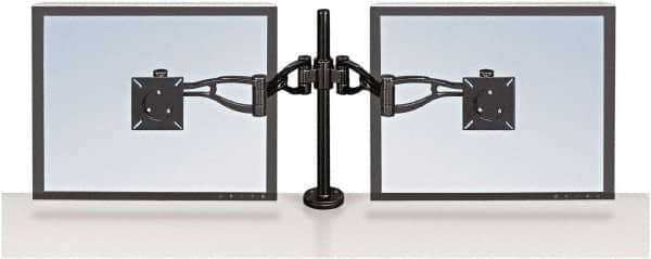 FELLOWES - Black Desk Mount Monitor Arm - Use with Monitor - Makers Industrial Supply