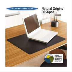 ES Robbins - Black Desk Pad - Use with Desk - Makers Industrial Supply