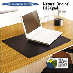 ES Robbins - Black Desk Pad - Use with Desk - Makers Industrial Supply