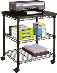 Safco - Black Case/Stand - Use with Office Machines - Makers Industrial Supply