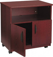 Safco - Mahogany Case/Stand - Use with Fax Machines, Printer, Copiers - Makers Industrial Supply