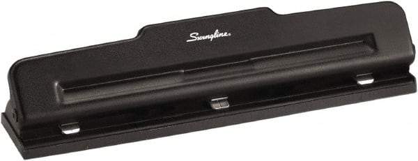 Swingline - Paper Punches Type: 10 Sheet Three-Hole Punch Color: Black - Makers Industrial Supply