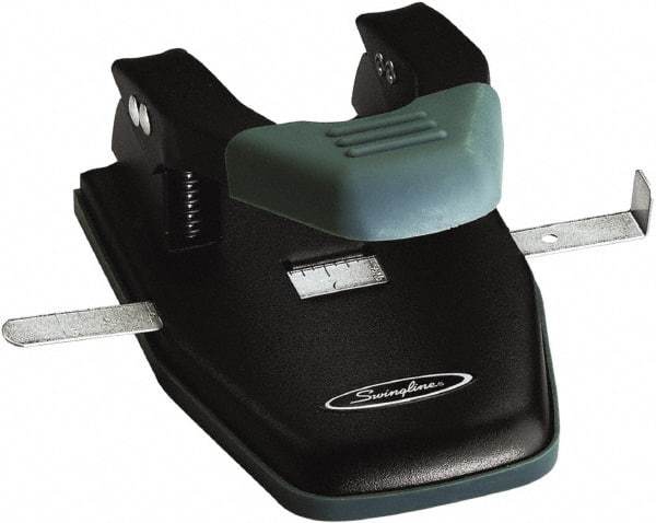 Swingline - Paper Punches Type: 28 Sheet Two Hole Punches Color: Black/Gray - Makers Industrial Supply