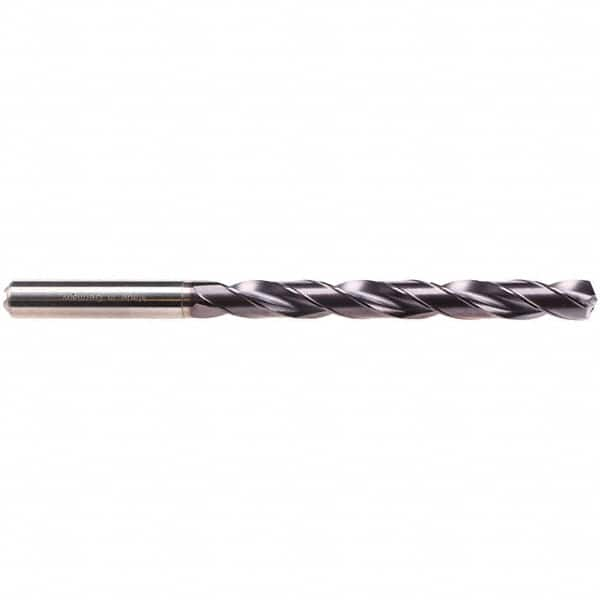 Taper Length Drill Bit: 0.1437″ Dia, 135 ° TiAlN Finish, RH Cut, Spiral Flute, Straight Shank, Series EF-DRILL