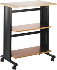 Safco - Cherry & Black Printer/Copier Stand - Use with Printer, Paper, Copiers - Makers Industrial Supply