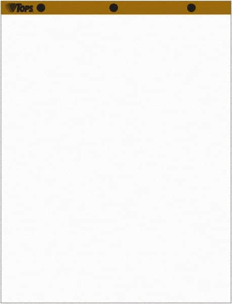 TOPS - Easel Pads, Unruled, 27 x 34, White, 50 Sheets, 2 Pads/Pack, Easel Pads - Use with Whiteboards, Chalkboards, Walls, Easel St&s - Makers Industrial Supply