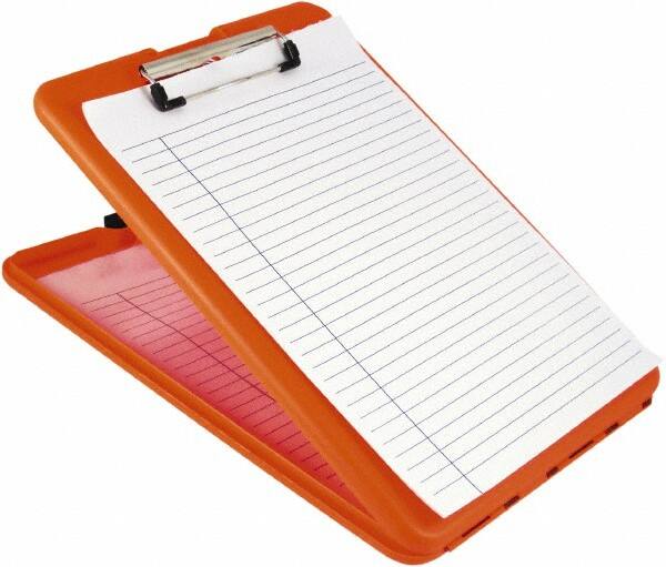 Saunders - 1-1/4" Long x 9-1/2" Wide, Clip Board - High Visibility Orange - Makers Industrial Supply